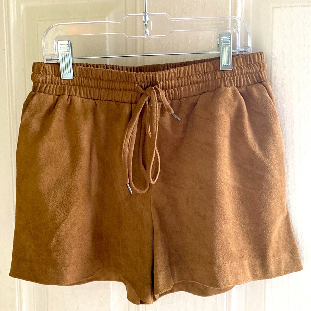 H&M | Brown Faux Suede Shorts Sz 4